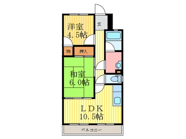 安井マンションの物件間取画像